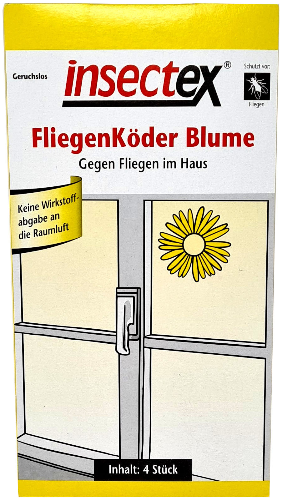 02183 - Insectex FliegenKöder Blume 4er Pack BIOZID