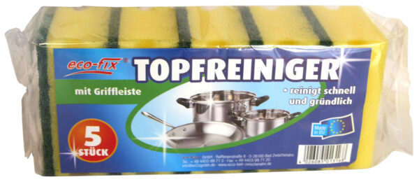 Topfreiniger mit Griff eco-fix 5er 9,5x7x4,5cm
