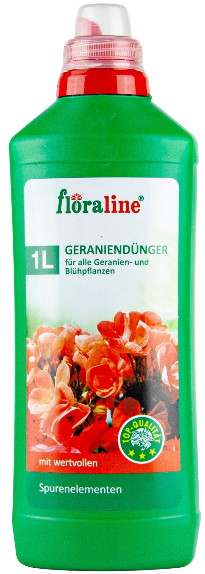 Flüssigdünger f. Geranien & Blühpflanzen floraline 1000ml (5-7-7)