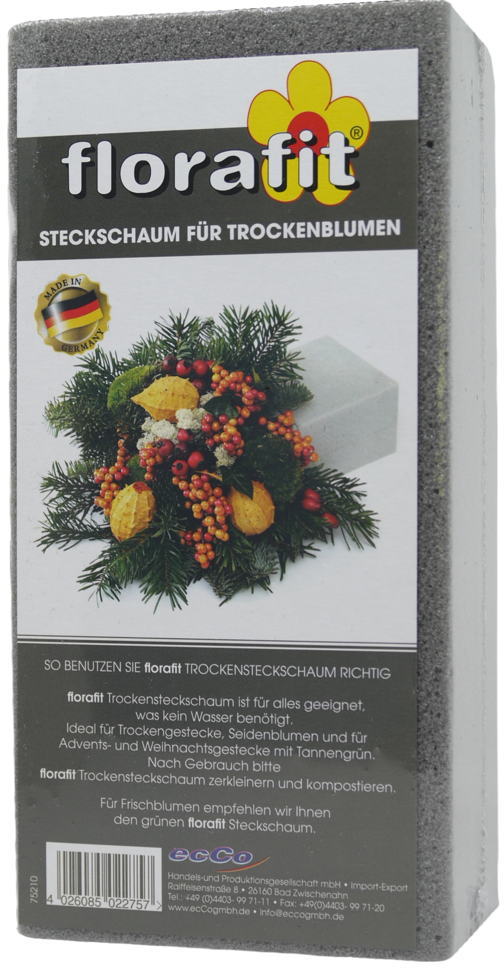 Steckschaum für Trockenblumen florafit