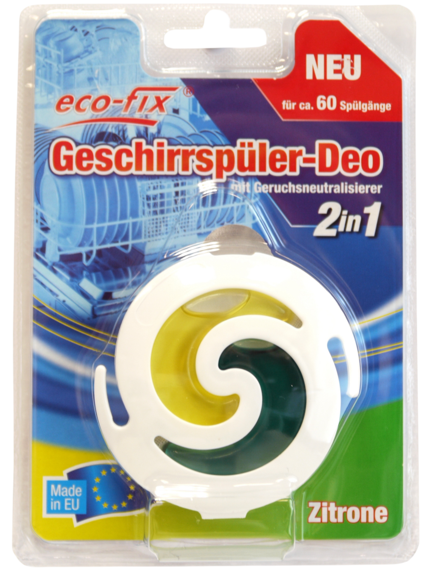 Geschirrspüler Deo Zitrone eco-fix 2in1