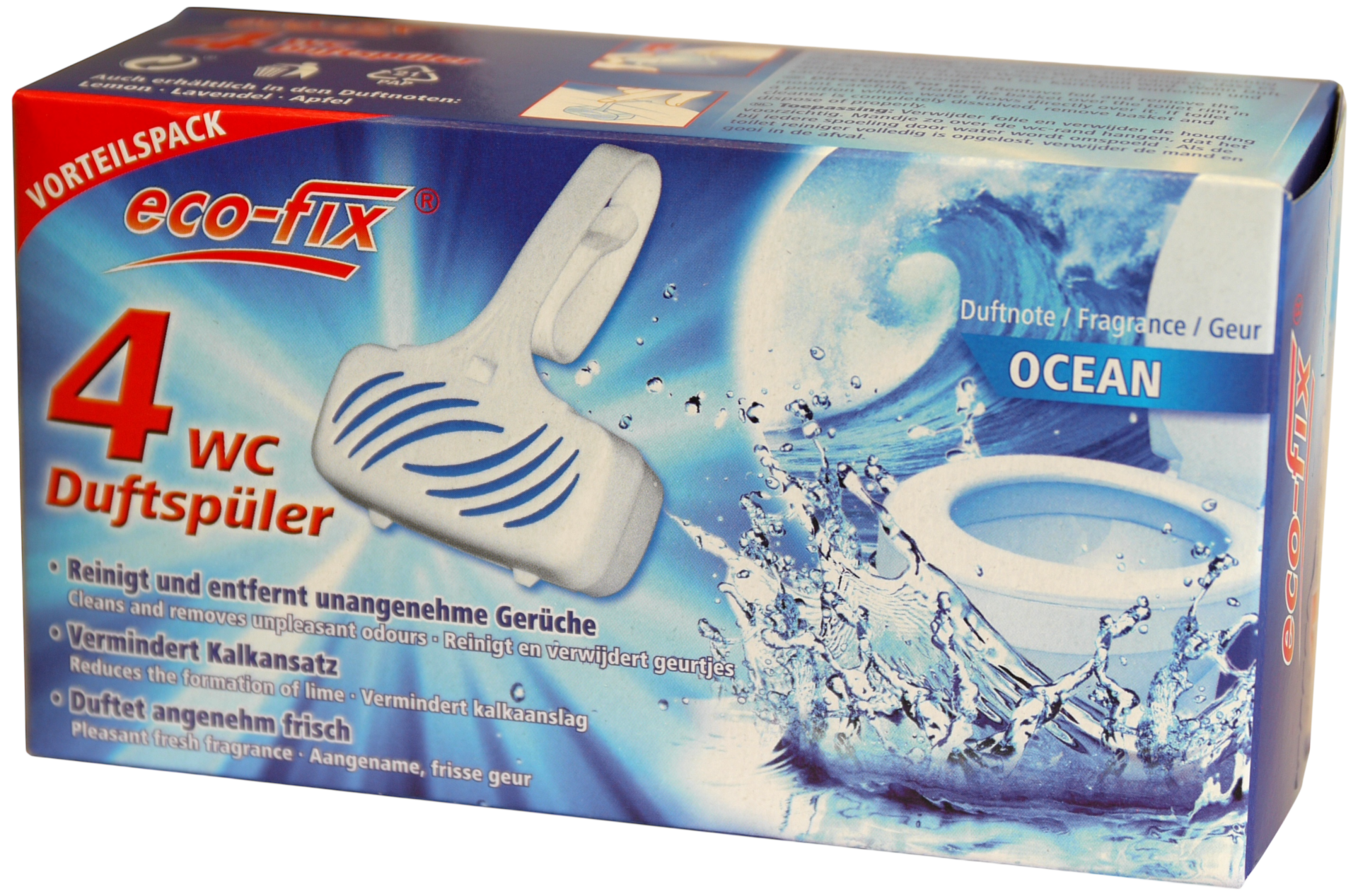 WC Duftspüler eco-fix 4er / 4x33g Ocean