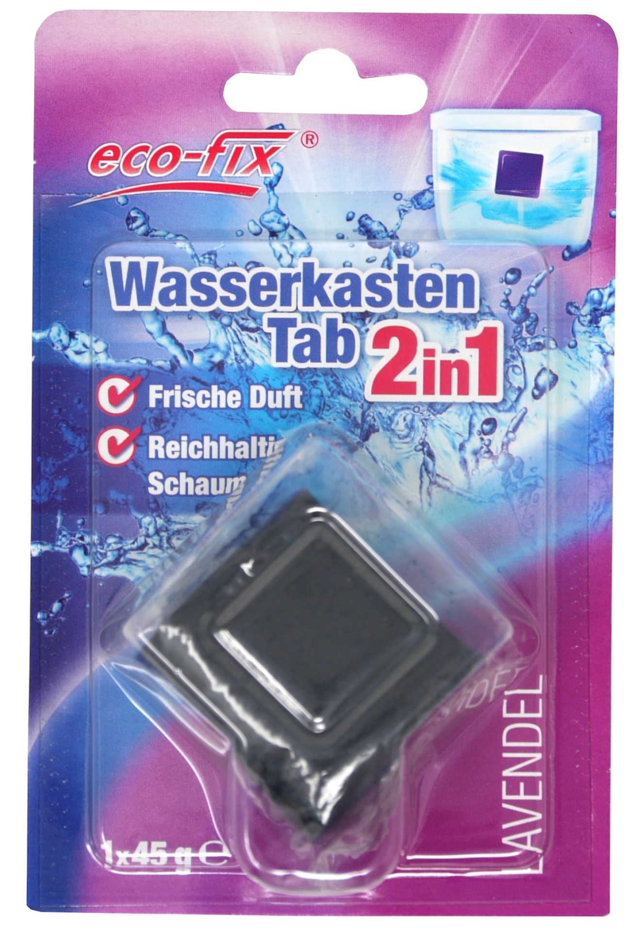 Wasserkasten Tab eco-fix 2in1 / 1x45g Lavendel