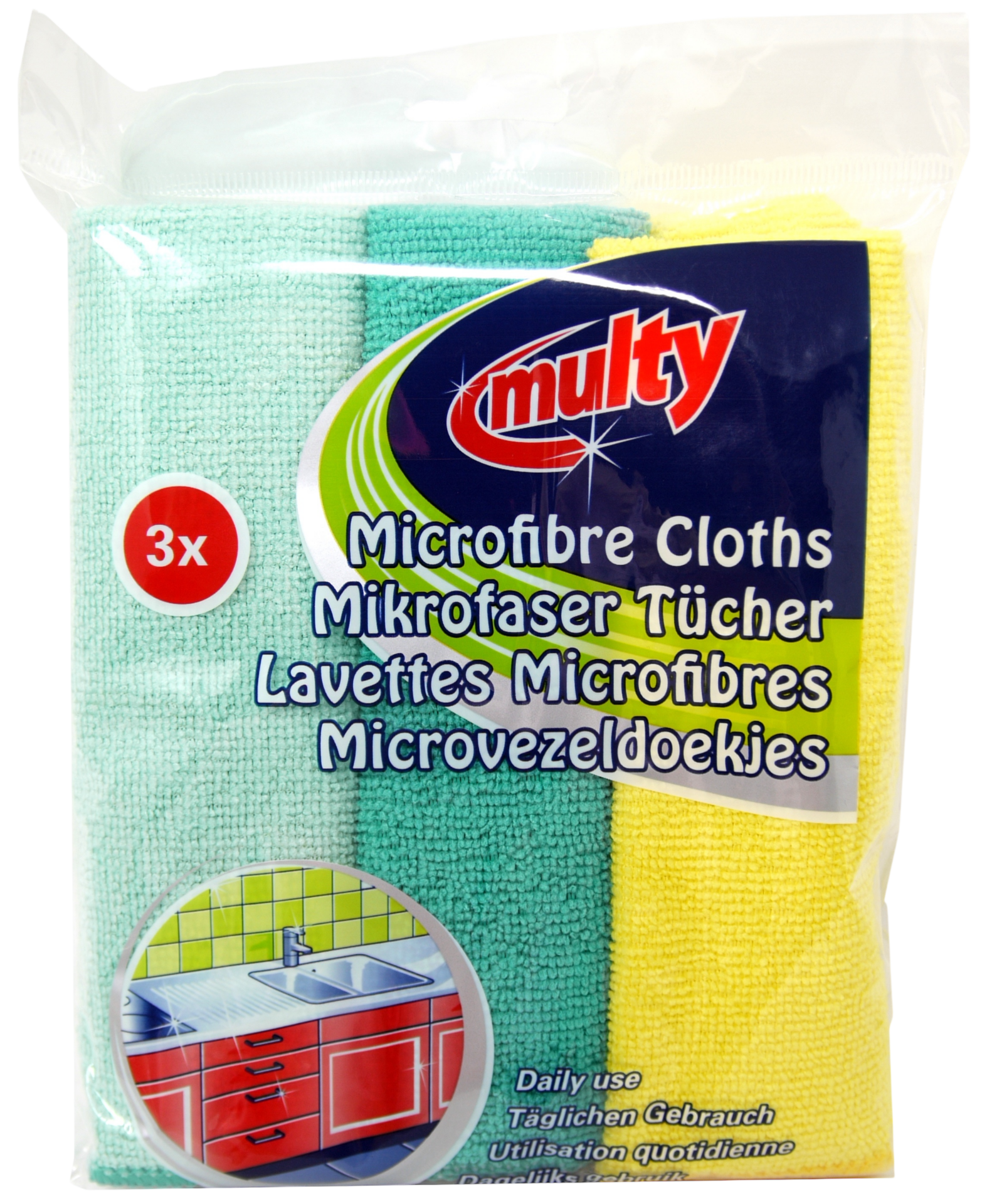 Microfasertücher / Spültücher 3er 35x35cm
