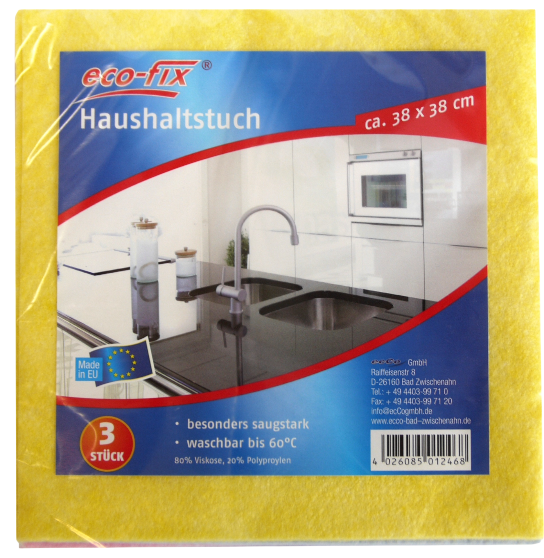 Haushaltstücher eco-fix 3er 38x38cm