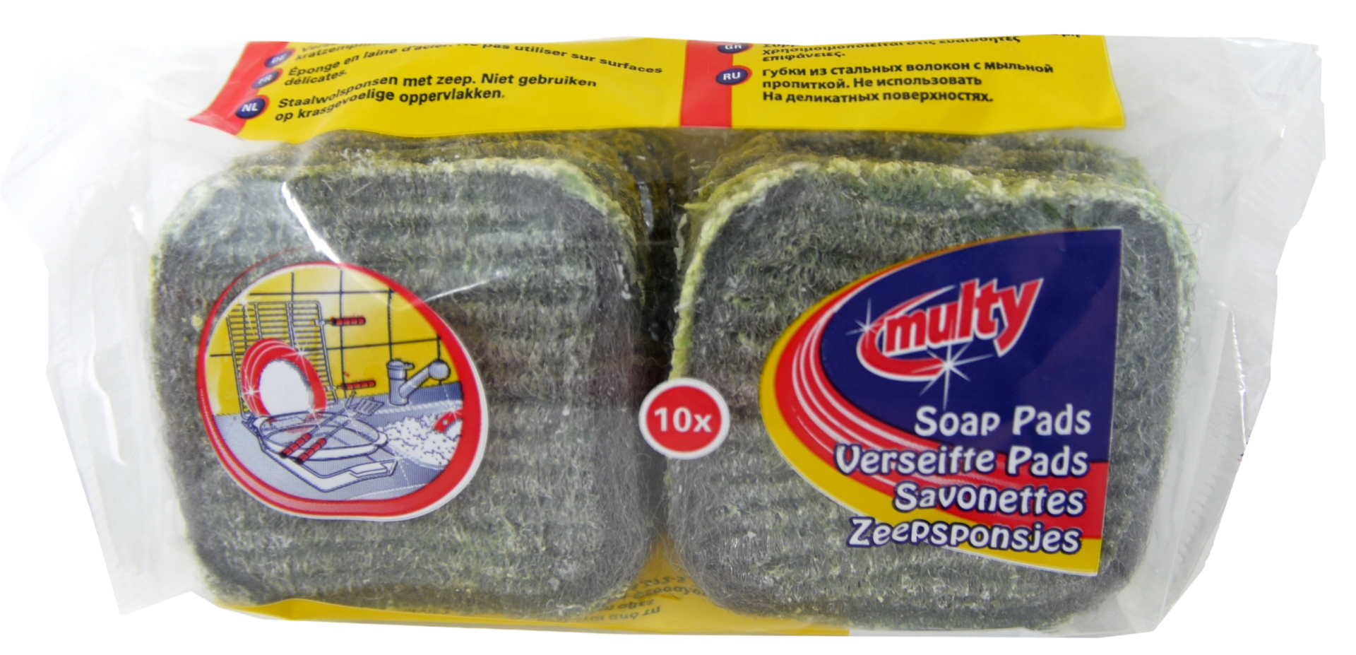 Seifenpads 10er 6x6cm