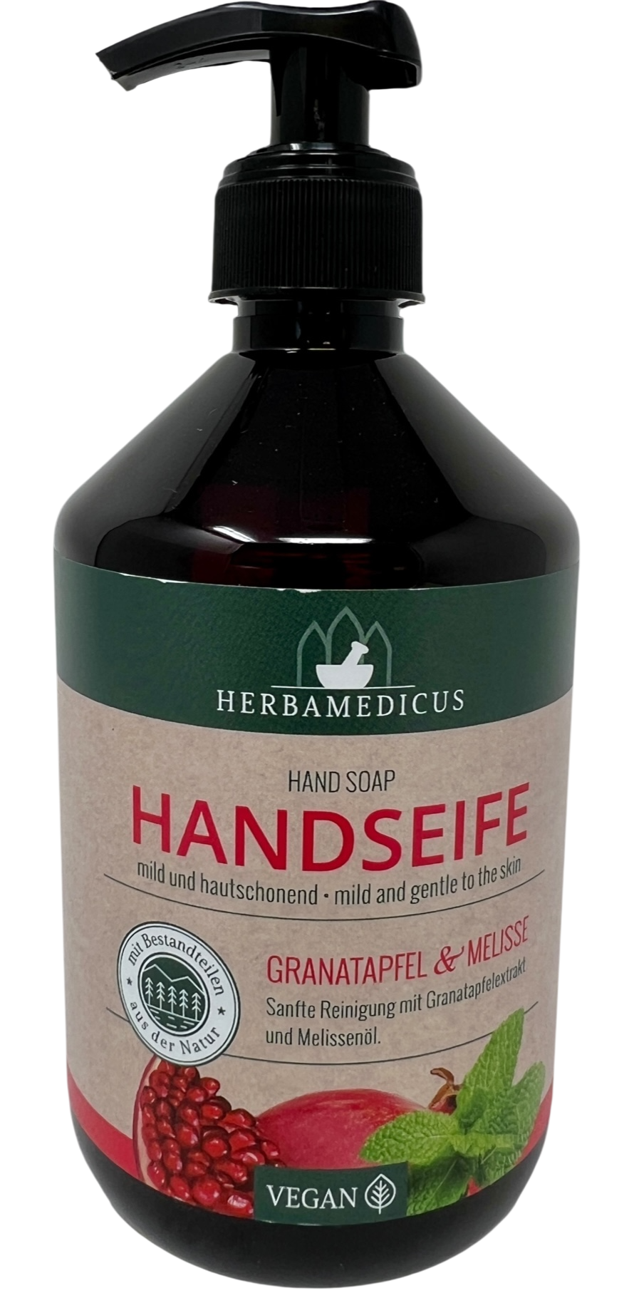 Handseife Granatapfel & Melisse Herbamedicus 500ml