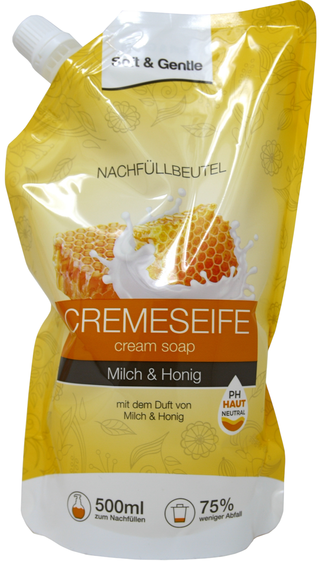 Handseife Nachfüllbeutel 500ml Milch & Honig