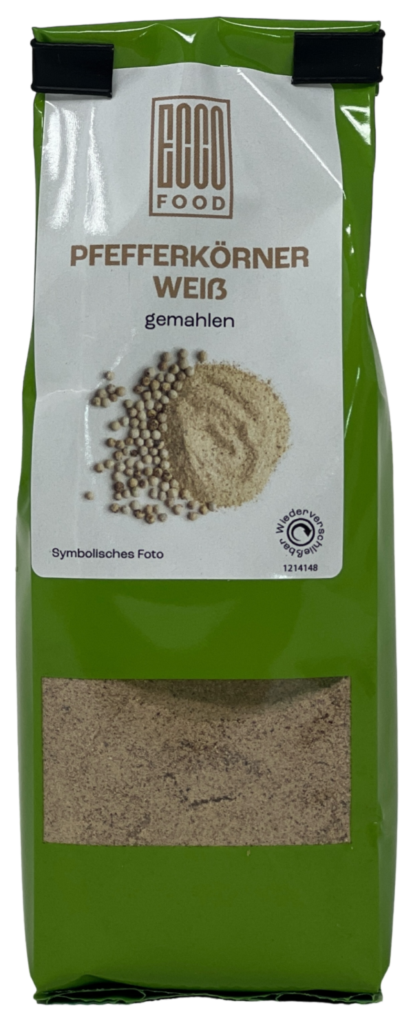 Pfeffer weiss gemahlen