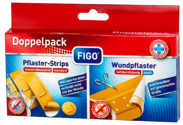 Doppelpack Pflaster-Strips + Wundpflaster