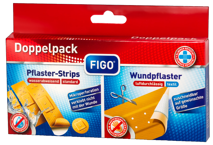 Doppelpack Pflaster-Strips + Wundpflaster