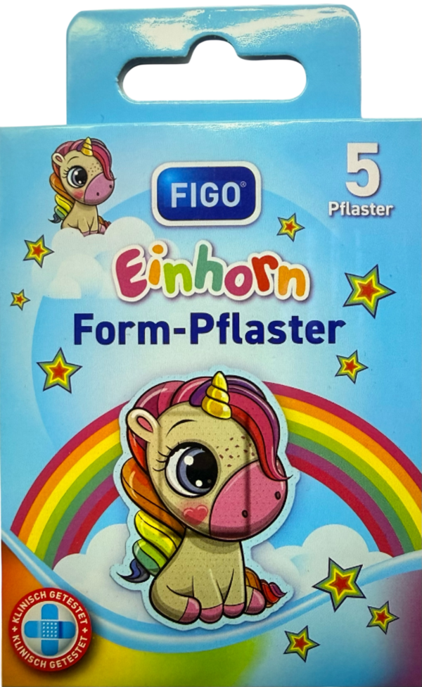 Kinder Form-Pflaster Einhörner