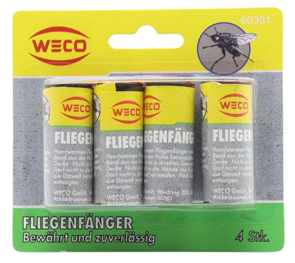 Fliegenfänger Hülsen 4er Pack