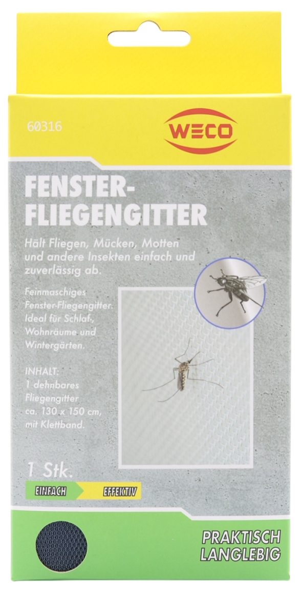 Fensterfliegengitter schwarz mit Klebeband