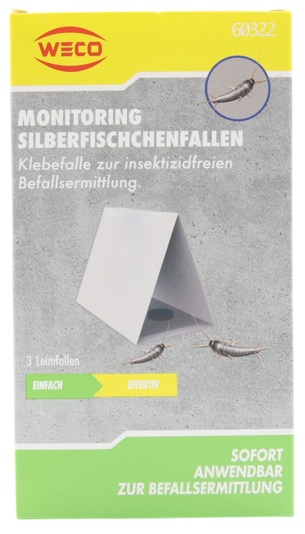 Monitoring Silberfischchen Klebefalle 3er Pack