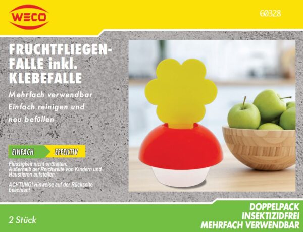 Fruchtfliegenfalle unbefüllt 2er Pack