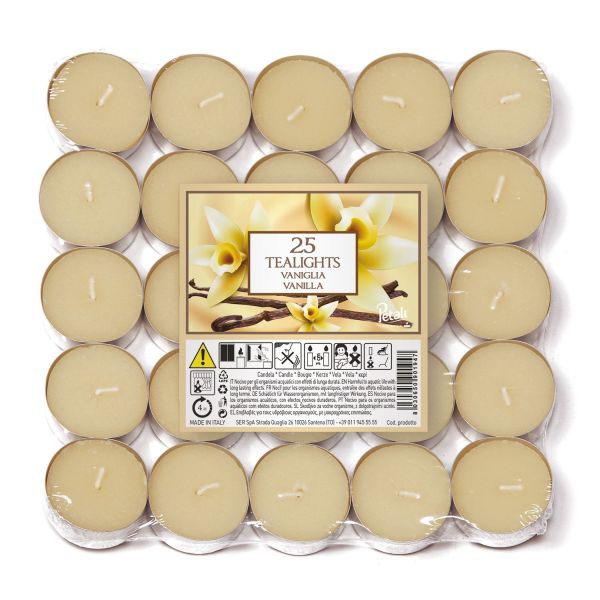 00153 - Duft-Teelichte 25er Pack- Vanille