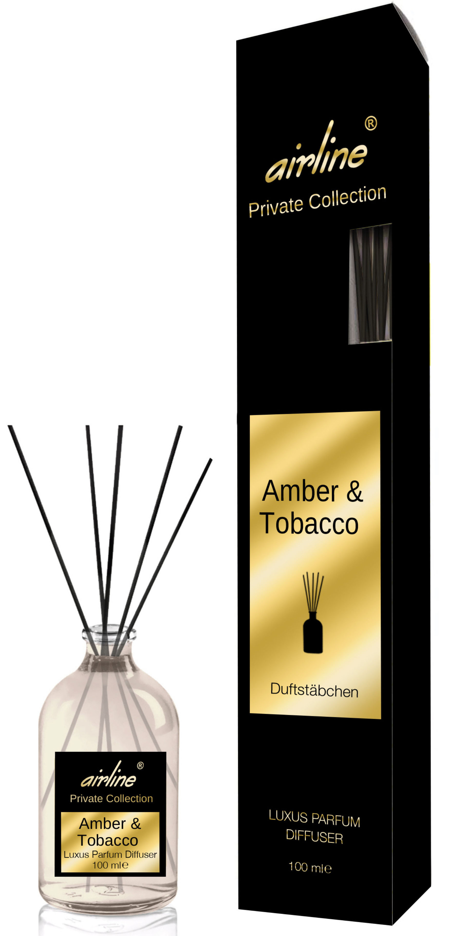 00499 - Private Collection Luxus Parfum Diffuser 100ml-Amber & Tobacco