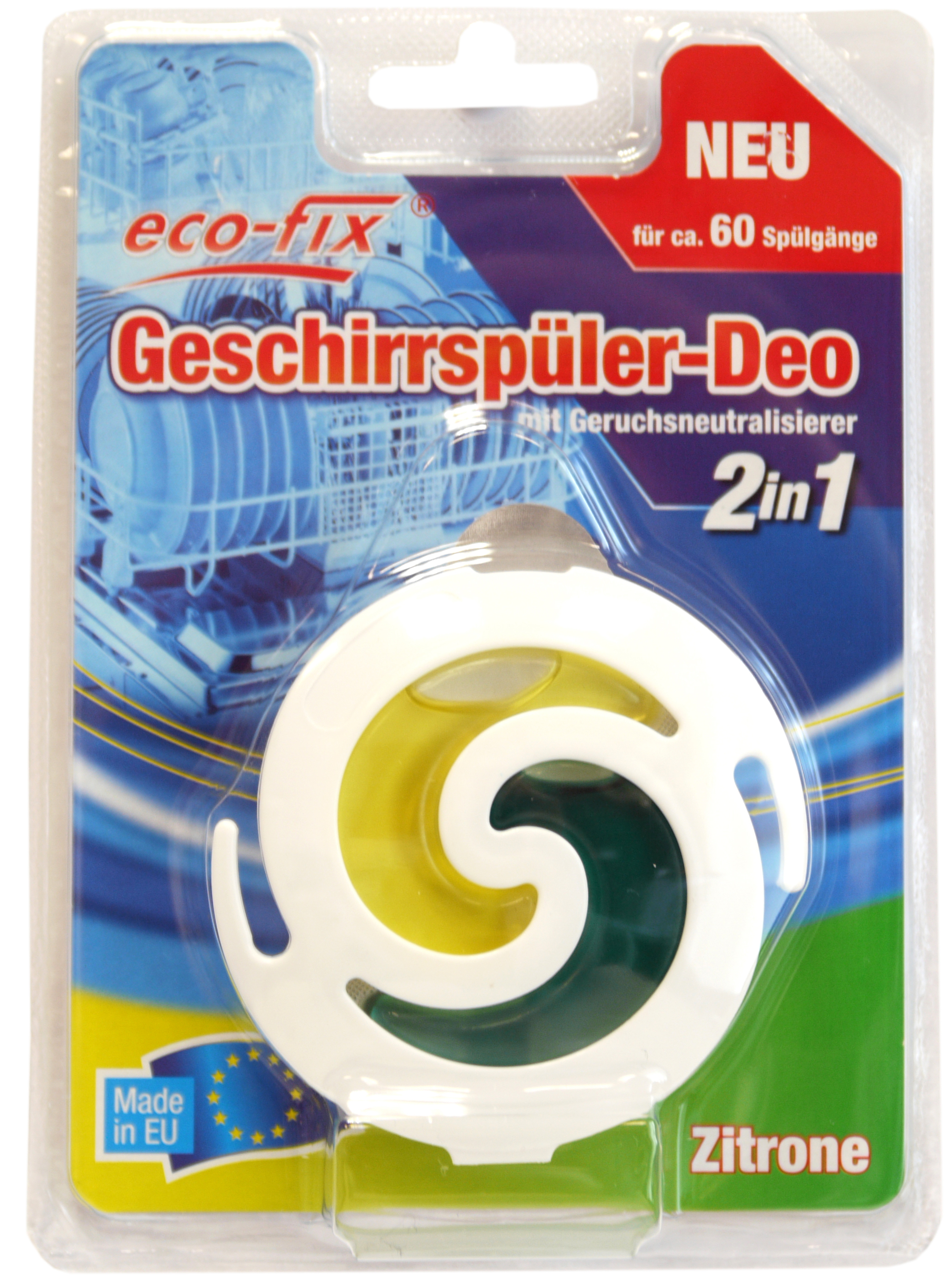 00525 - eco-fix Geschirrspüler-Deo, 2in1, Zitrone