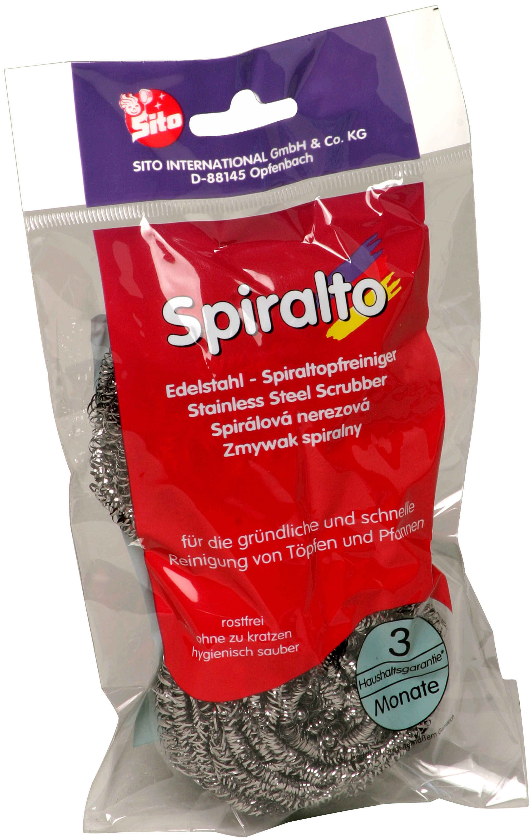 00615 - spiral scouring pads stainless steel, set of 2