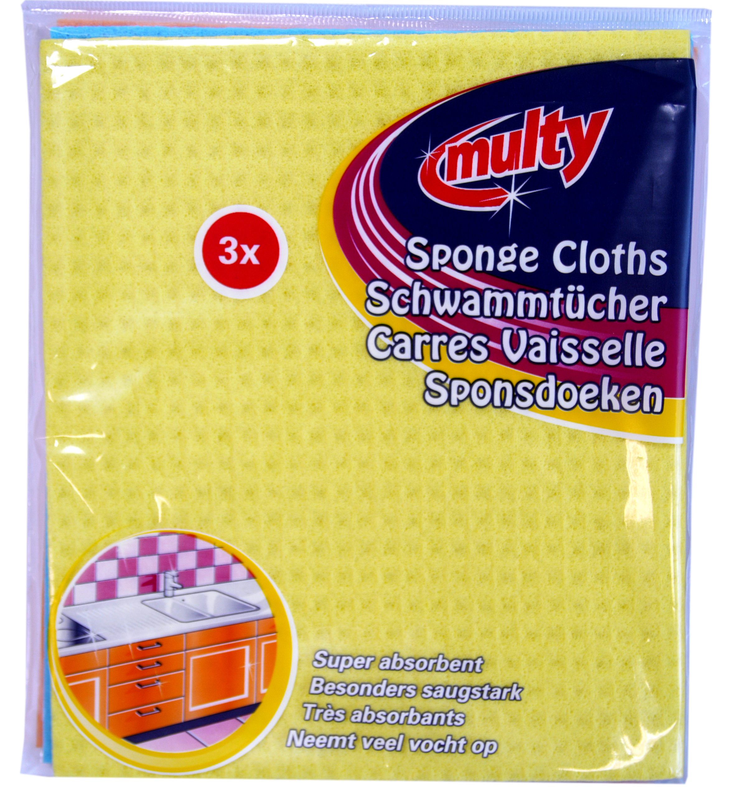 01248 - Sponge cloth 3pcs, ca. 18x20 cn 