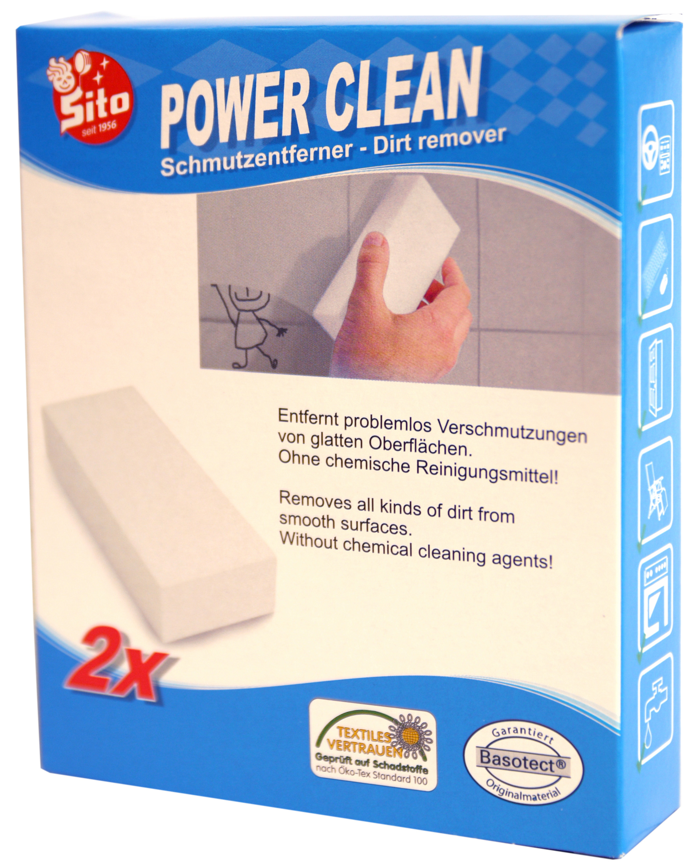 01312 - power clean dirt remover sponge, set of 2