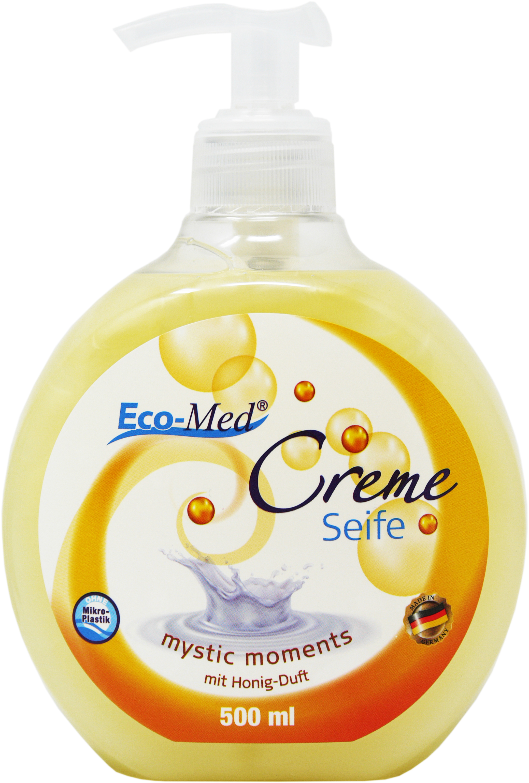 01621 - creamsoap 500 ml - mystic moments - with honey fragrence