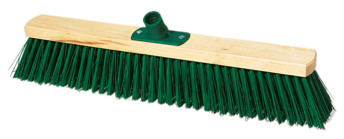 02292 - wooden street broom, 50 cm, with thread