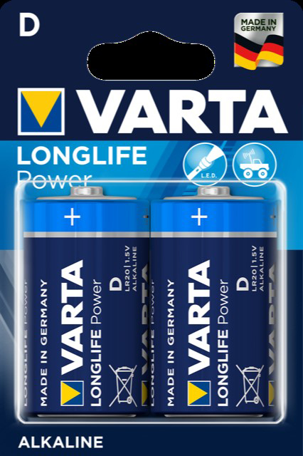 52715 - Varta Batterien Mono/R20/D 2er- High Energy