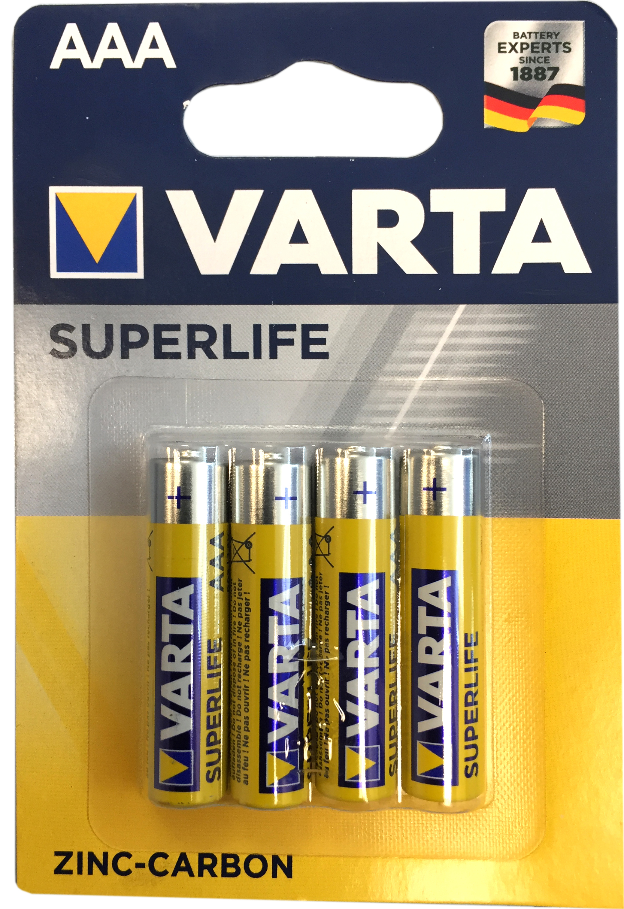 53522 - VARTA Batterien Superlife Micro LR03 / AAA 4er-Pack Blister
